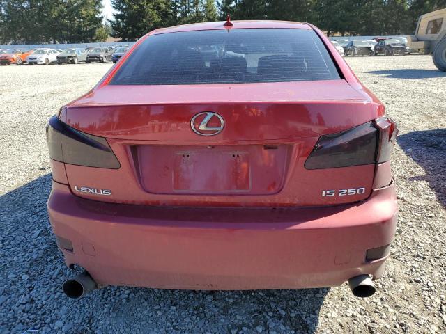 JTHBK262172028507 - 2007 LEXUS IS 250 RED photo 6