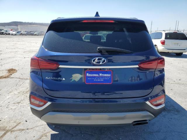 5NMS33ADXLH242043 - 2020 HYUNDAI SANTA FE SEL BLUE photo 6