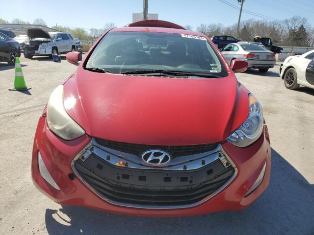 KMHDH6AE0DU016801 - 2013 HYUNDAI ELANTRA GS RED photo 5