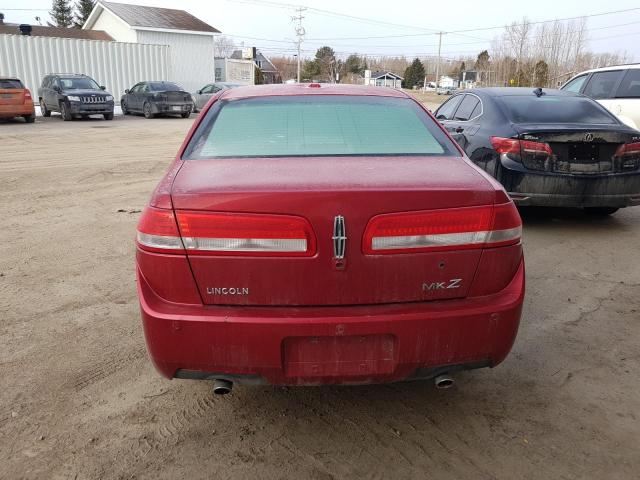 3LNHL2GC0AR658467 - 2010 LINCOLN MKZ RED photo 6