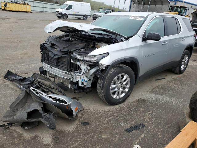 1GNERFKW3NJ167123 - 2022 CHEVROLET TRAVERSE LS SILVER photo 1