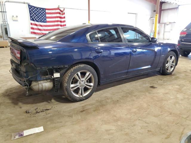 2C3CDXDT6EH109049 - 2014 DODGE CHARGER R/T BLUE photo 3