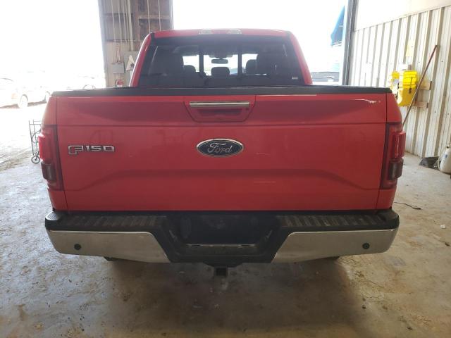 1FTEW1EG1HKC54073 - 2017 FORD F150 SUPERCREW RED photo 6