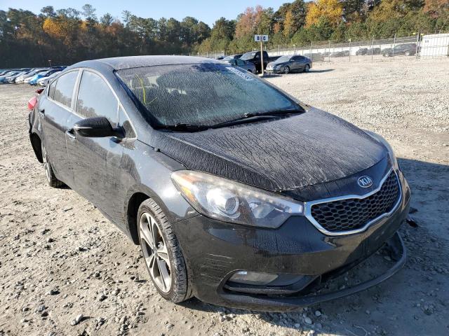 KNAFX4A80E5088024 - 2014 KIA FORTE EX BLACK photo 1