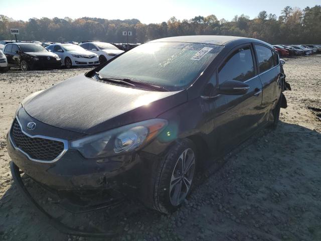 KNAFX4A80E5088024 - 2014 KIA FORTE EX BLACK photo 2