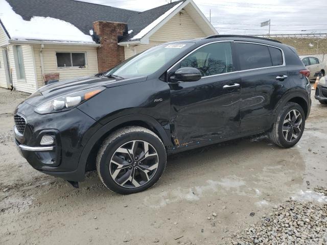 KNDPNCAC3N7962446 - 2022 KIA SPORTAGE EX BLACK photo 1