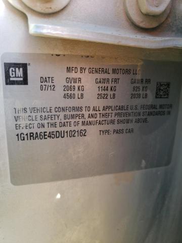 1G1RA6E45DU102162 - 2013 CHEVROLET VOLT SILVER photo 12