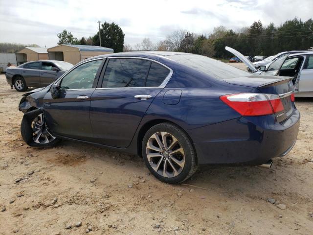 1HGCR2F56FA096738 - 2015 HONDA ACCORD SPORT BLUE photo 2