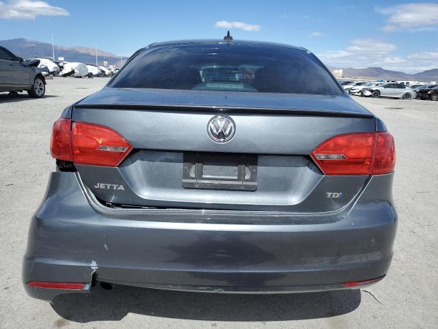 3VWLL7AJ3CM034775 - 2012 VOLKSWAGEN JETTA TDI GRAY photo 6