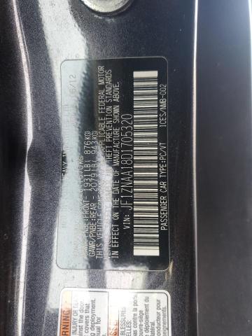 JF1ZNAA18D1705320 - 2013 TOYOTA SCION FR-S GRAY photo 12