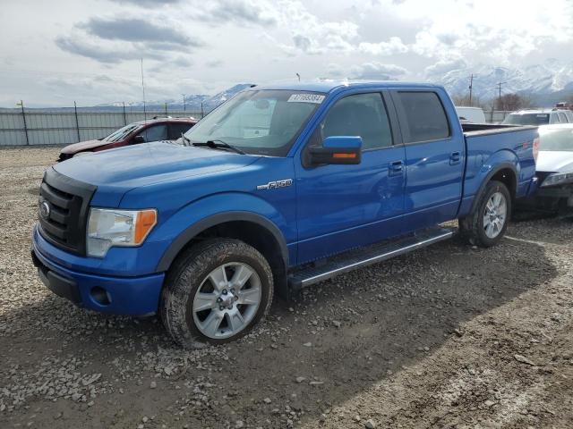 1FTFW1EV8AFB54974 - 2010 FORD F150 SUPERCREW BLUE photo 1