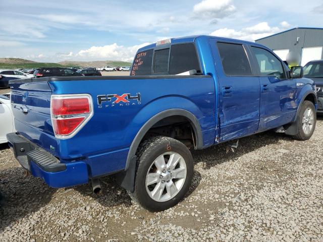 1FTFW1EV8AFB54974 - 2010 FORD F150 SUPERCREW BLUE photo 3