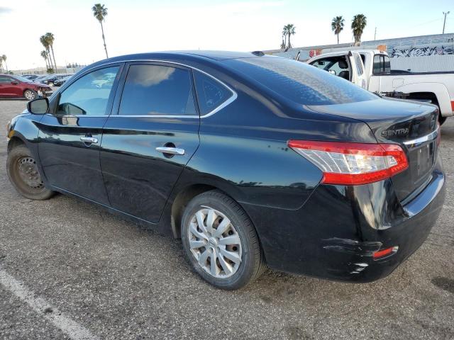 3N1AB7AP6FL684229 - 2015 NISSAN SENTRA S BLACK photo 2