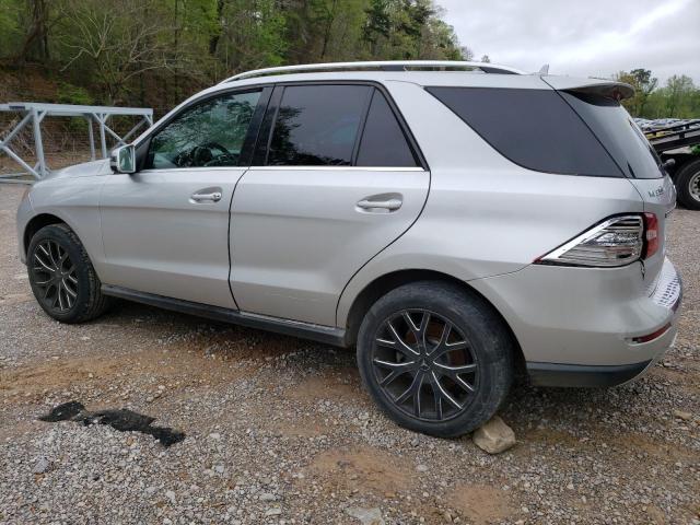 4JGDA5HB8EA275825 - 2014 MERCEDES-BENZ ML 350 4MATIC SILVER photo 2