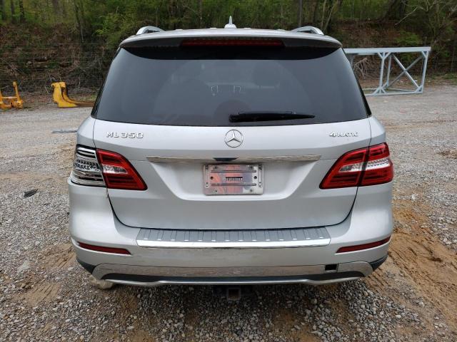 4JGDA5HB8EA275825 - 2014 MERCEDES-BENZ ML 350 4MATIC SILVER photo 6