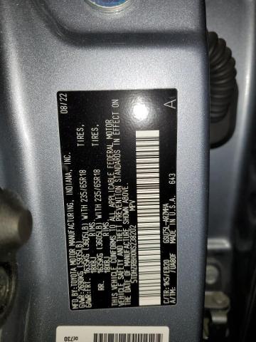 5TDHZRBHXNS238202 - 2022 TOYOTA HIGHLANDER XLE Mavi foto 13