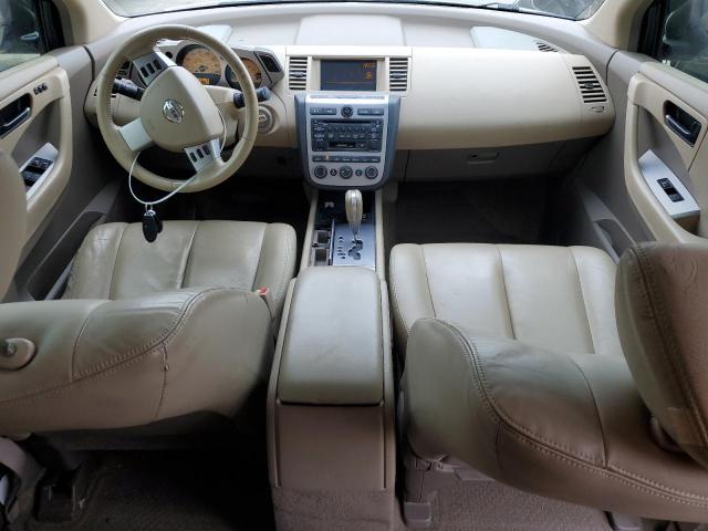 JN8AZ08T95W300248 - 2005 NISSAN MURANO SL SILVER photo 8