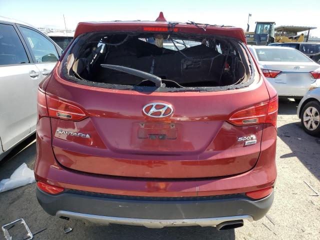 5XYZTDLB6DG059251 - 2013 HYUNDAI SANTA FE S RED photo 6