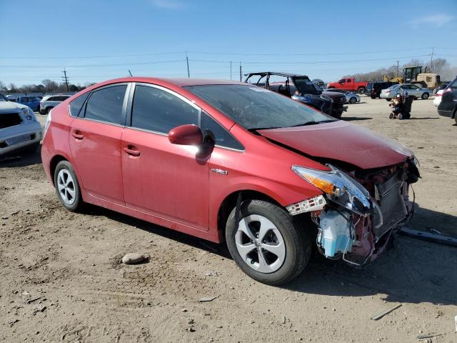 JTDKN3DU6F0484385 - 2015 TOYOTA PRIUS RED photo 4