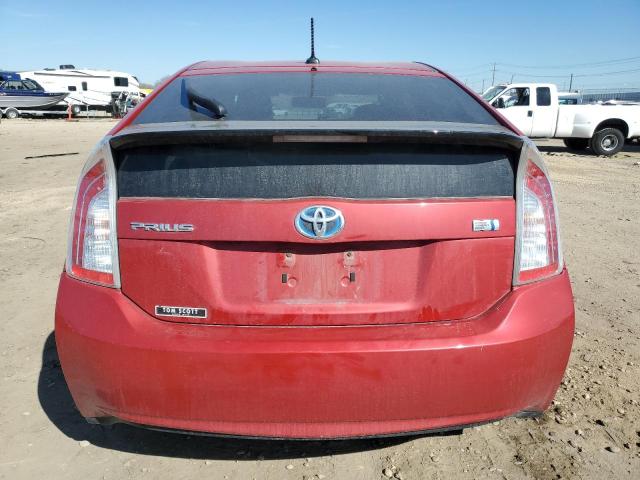 JTDKN3DU6F0484385 - 2015 TOYOTA PRIUS RED photo 6