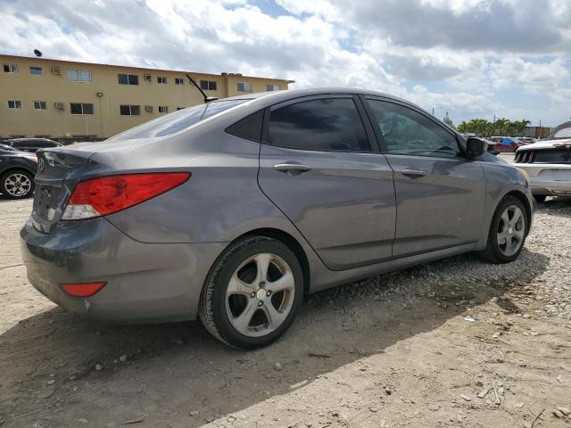 KMHCT4AE3DU494080 - 2013 HYUNDAI ACCENT GLS GRAY photo 3