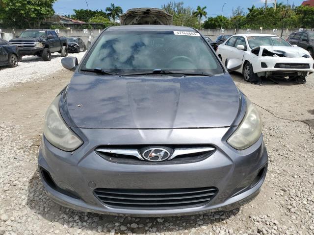 KMHCT4AE3DU494080 - 2013 HYUNDAI ACCENT GLS GRAY photo 5