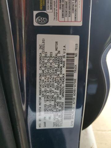 5TEJU62N05Z028599 - 2005 TOYOTA TACOMA DOUBLE CAB PRERUNNER BLUE photo 12