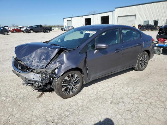 19XFB2F81FE052315 - 2015 HONDA CIVIC EX GRAY photo 1