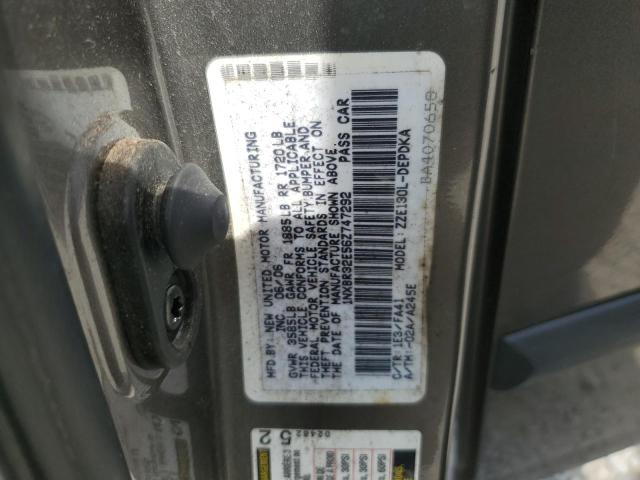 1NXBR32E56Z747292 - 2006 TOYOTA COROLLA CE GRAY photo 12