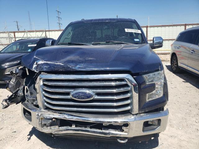 1FTEW1EF0GFA64036 - 2016 FORD F150 SUPERCREW BLUE photo 5