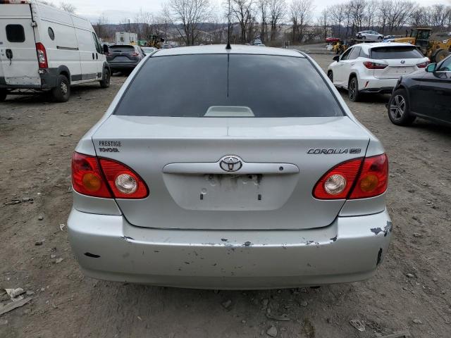 1NXBR32E84Z233160 - 2004 TOYOTA COROLLA CE SILVER photo 6