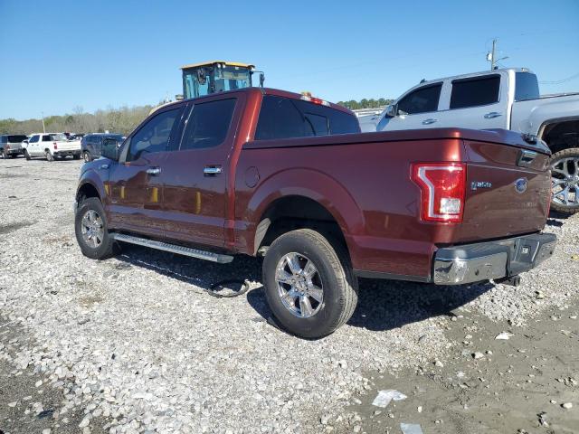 1FTEW1CP6FKF12071 - 2015 FORD F150 SUPERCREW BURGUNDY photo 2