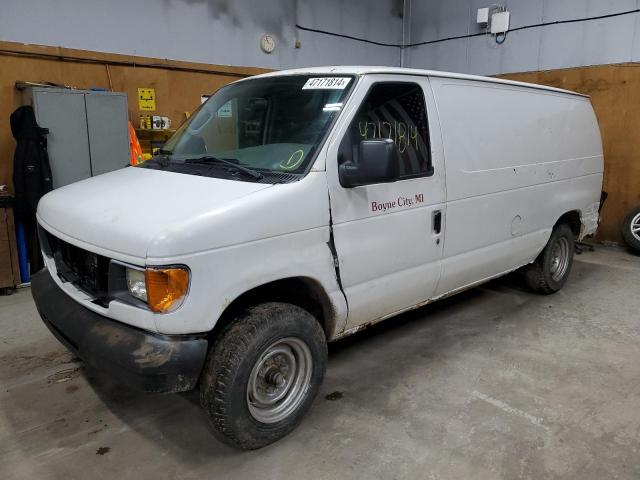 1FTNE24L35HA37608 - 2005 FORD ECONOLINE E250 VAN WHITE photo 1