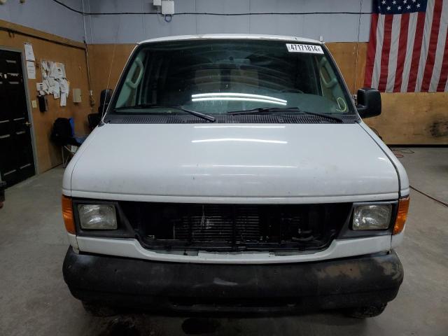 1FTNE24L35HA37608 - 2005 FORD ECONOLINE E250 VAN WHITE photo 5