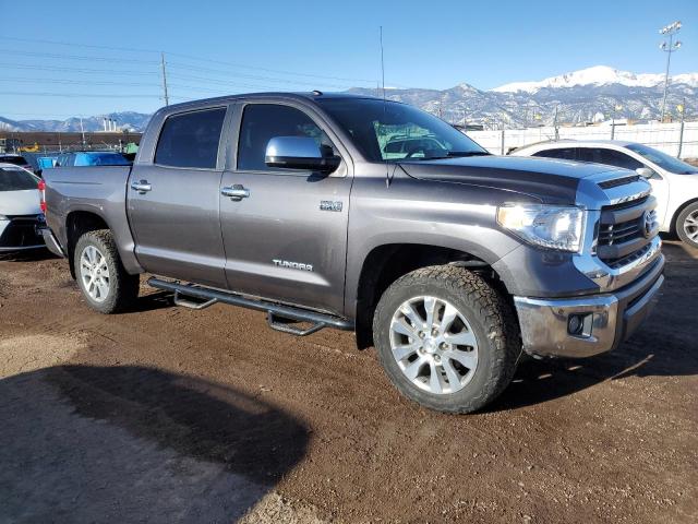 5TFHW5F12FX416131 - 2015 TOYOTA TUNDRA CREWMAX LIMITED GRAY photo 4