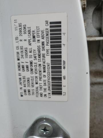 JH4CU2F62CC010247 - 2012 ACURA TSX TECH WHITE photo 13