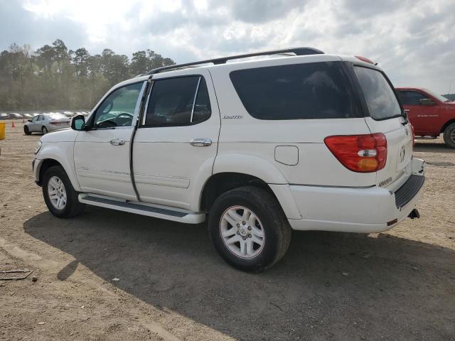 5TDZT38A93S184319 - 2003 TOYOTA SEQUOIA LIMITED WHITE photo 2