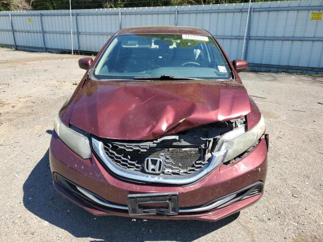 19XFB2F59EE021981 - 2014 HONDA CIVIC LX BURGUNDY photo 5