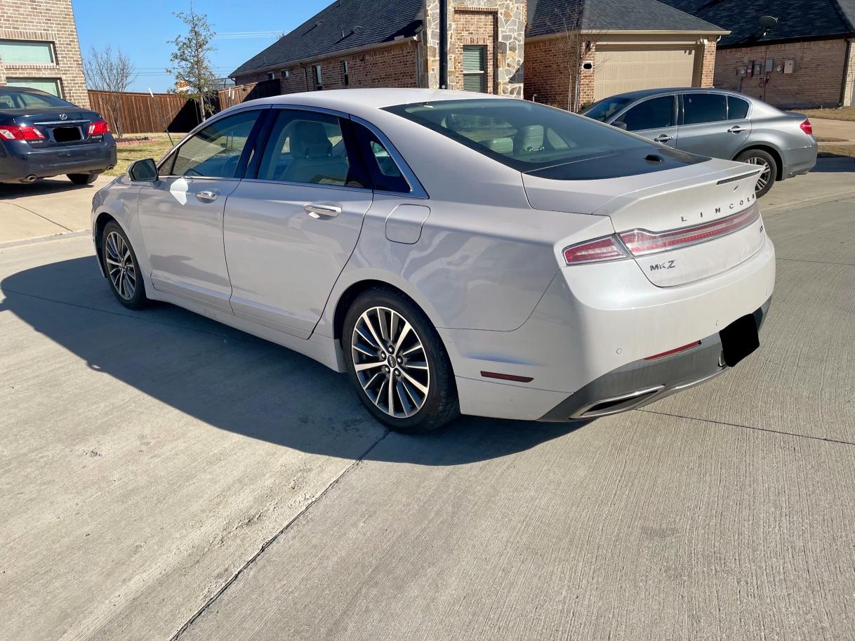 3LN6L5A91KR609138 - 2019 LINCOLN MKZ WHITE photo 3