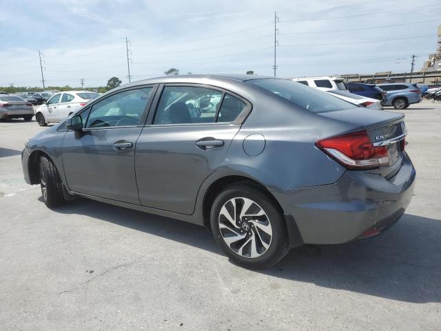 2HGFB2F57DH550009 - 2013 HONDA CIVIC LX GRAY photo 2