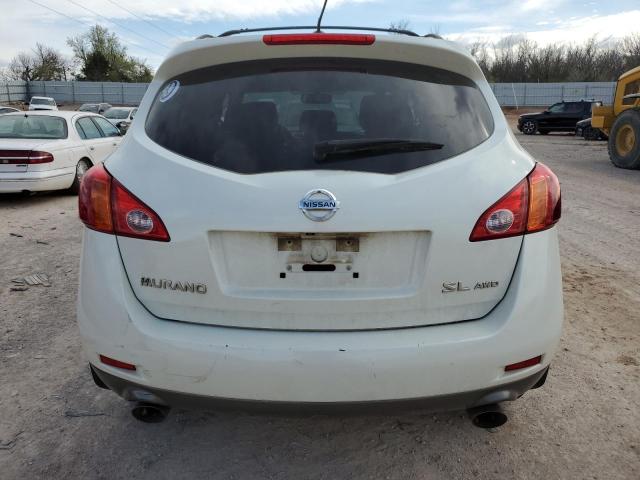 JN8AZ18W39W208316 - 2009 NISSAN MURANO S WHITE photo 6