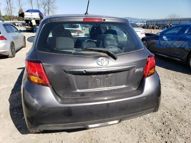 VNKKTUD38FA044429 - 2015 TOYOTA YARIS CHARCOAL photo 6