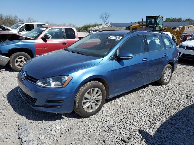 3VWC17AU0HM531872 - 2017 VOLKSWAGEN GOLF SPORT S BLUE photo 1