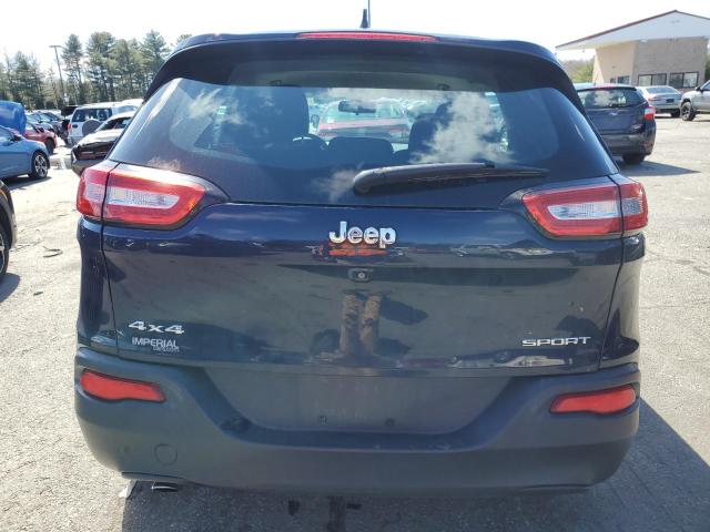 1C4PJMABXEW249817 - 2014 JEEP CHEROKEE SPORT BLUE photo 6