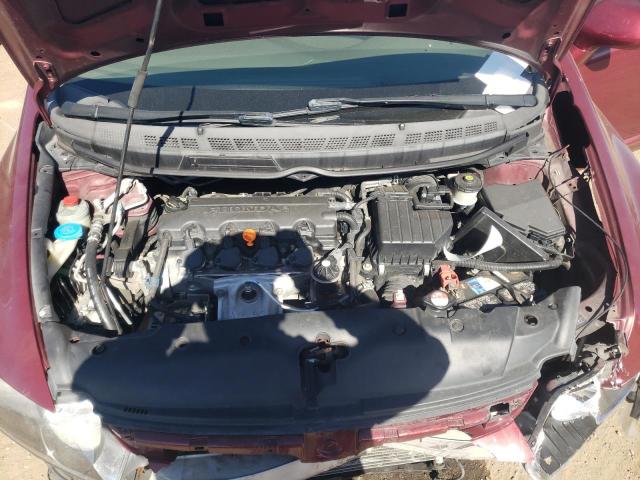 1HGFA16988L071459 - 2008 HONDA CIVIC EXL ბურგუნდია ფოტო 11