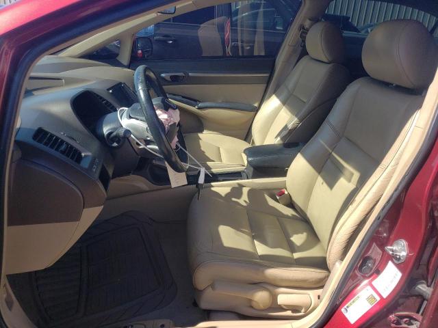 1HGFA16988L071459 - 2008 HONDA CIVIC EXL ბურგუნდია ფოტო 7
