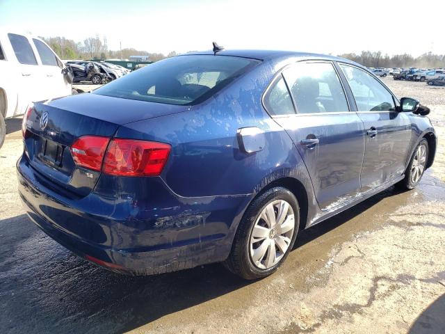 3VWD17AJ9EM245864 - 2014 VOLKSWAGEN JETTA SE BLUE photo 3