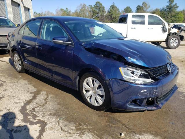 3VWD17AJ9EM245864 - 2014 VOLKSWAGEN JETTA SE BLUE photo 4