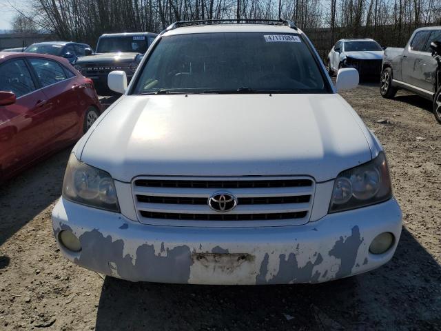 JTEHF21A010014157 - 2001 TOYOTA HIGHLANDER WHITE photo 5