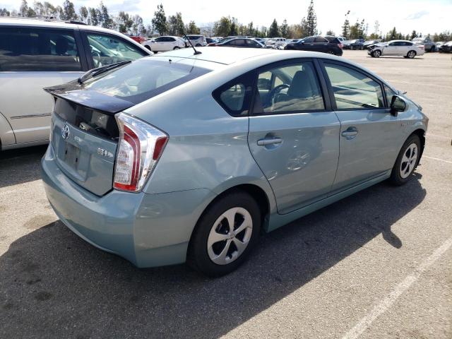 JTDKN3DU4F1872239 - 2015 TOYOTA PRIUS TEAL photo 3